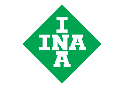 Logotipo de marca de suspensão e travagem INA