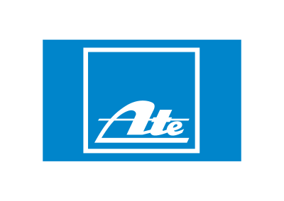Logotipo de marca de suspensão e travagem Ate