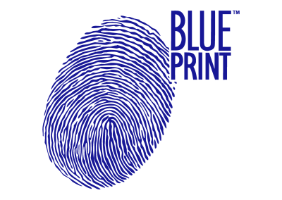 Logotipo de marca de suspensão e travagem BluePrint