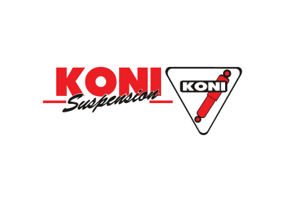 Logotipo de marca de suspensão e travagem Koni